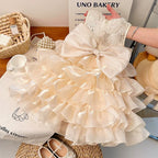 Vestido Infantil De Festa Glamour Lacinho