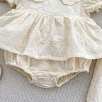 Vestido/ Body Infantil Renda Floral