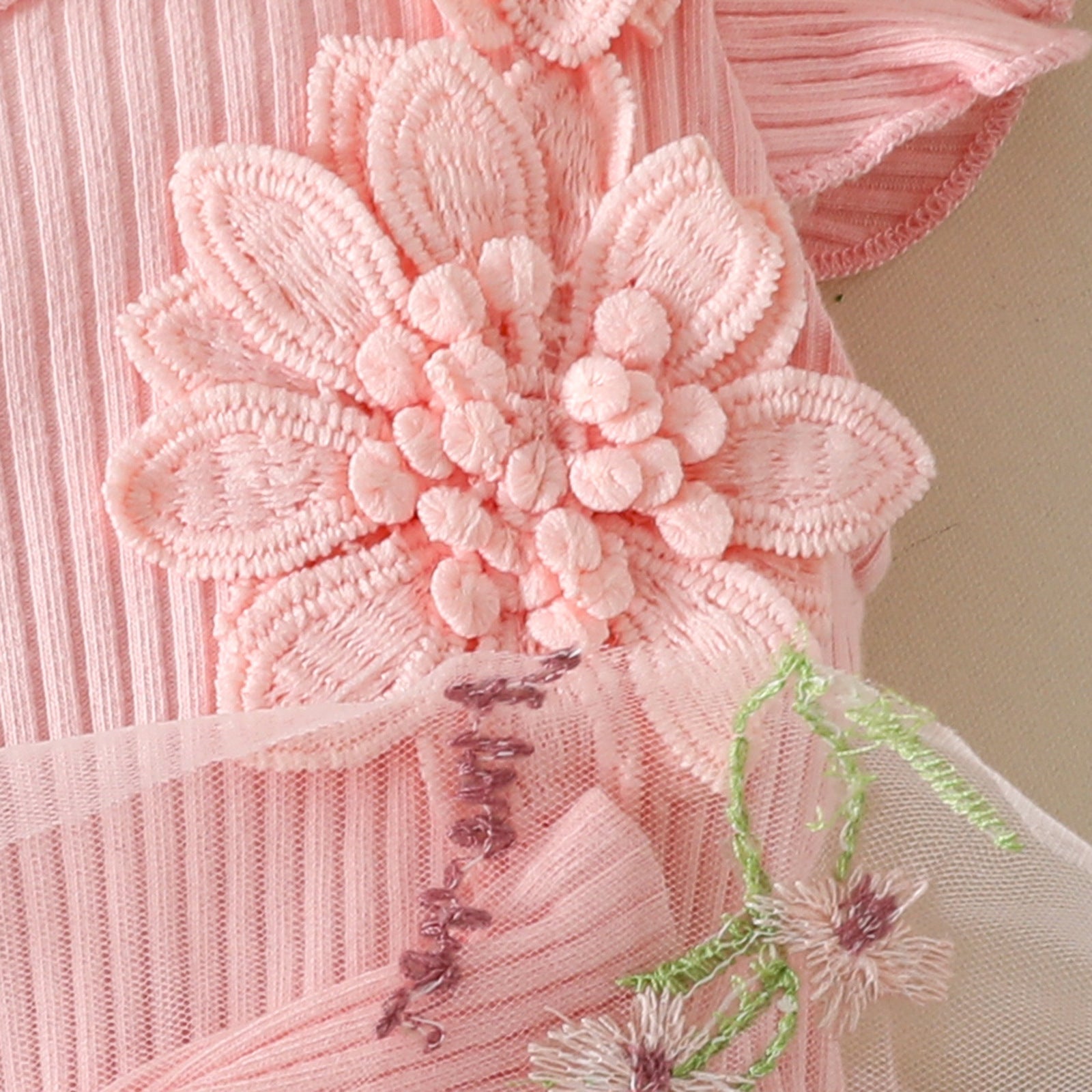 Body Infantil Feminino Floral Lacinho