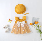 Vestido Infantil Borboletas Lacinho