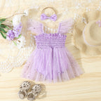 Vestido Infantil Tule  Estrelinhas