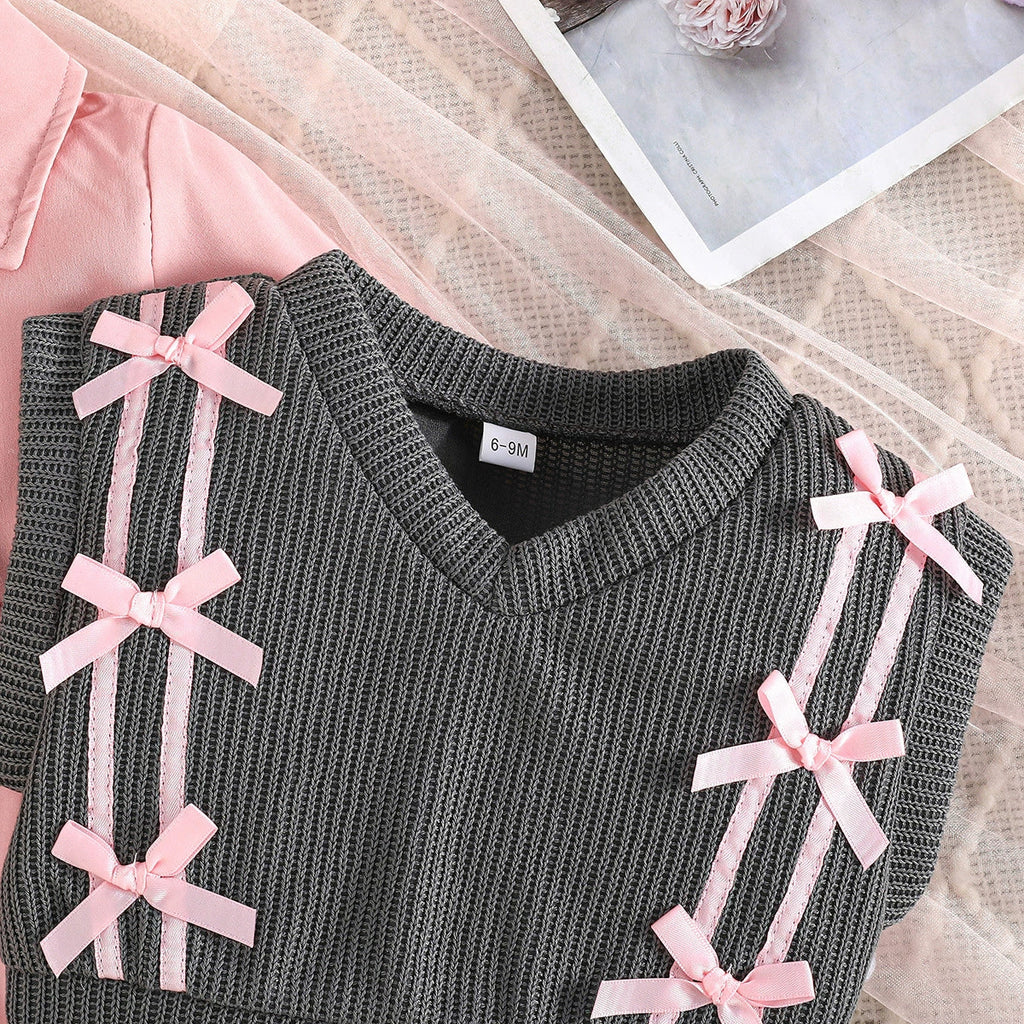 Conjunto Infantil Vestido + Colete Lacinhos