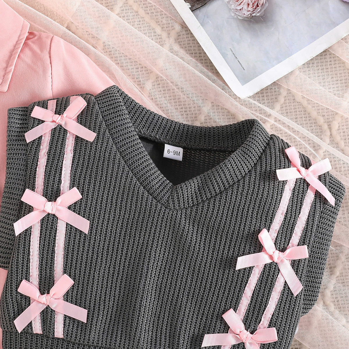 Conjunto Infantil Vestido + Colete Lacinhos
