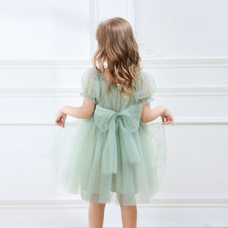 Vestido Infantil Lantejoulas e Tule