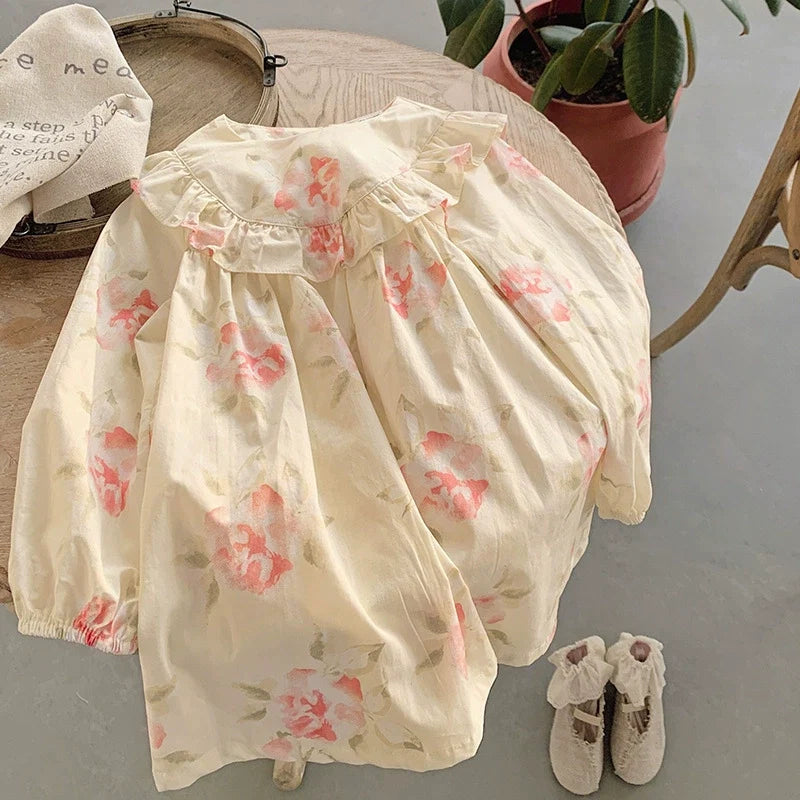 Vestido Infantil Floral Delicado