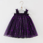 Vestido Infantil de Tule Hallowen