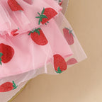Conjunto Infantil Jardineira Margaridas/ Moranguinhos