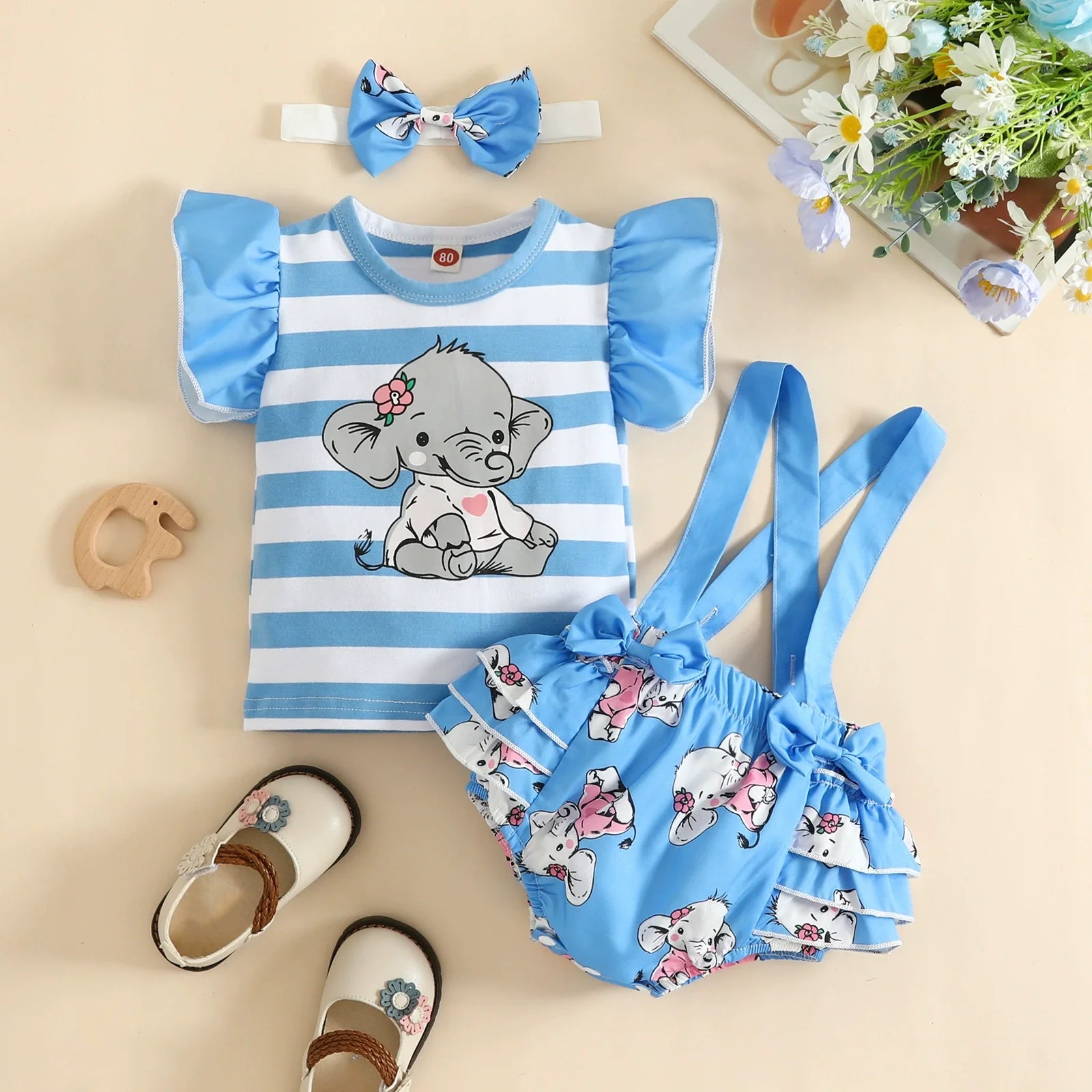 Body Infantil Elefantinhos
