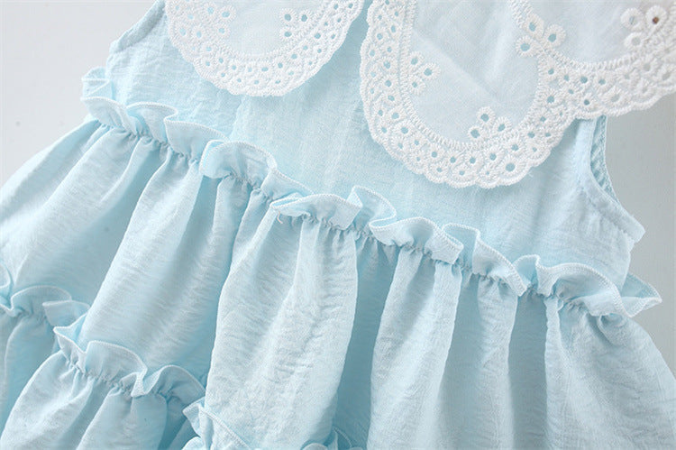 Vestido Infantil Golinha de Renda Camadas