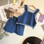 Conjunto Infantil Feminino 3 Peças e Jeans