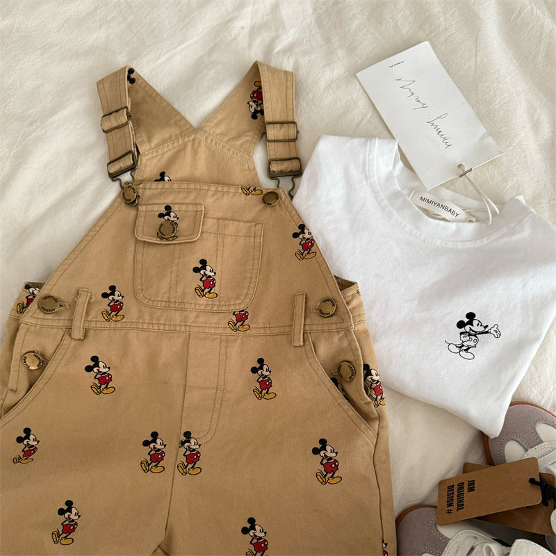 Conjunto Infantil Jardineira + Blusa MK Mouse