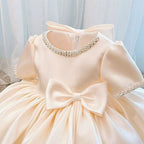 Vestido Infantil Pérolas Lacinho