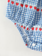 Body Infantil Feminino Azul Moranguinhos