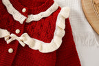 Conjunto Infantil Feminino de Tricô Inverno
