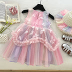 Vestido Infantil Tule Borboletinhas