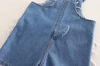 Jardineira Infantil Jeans com Camisa