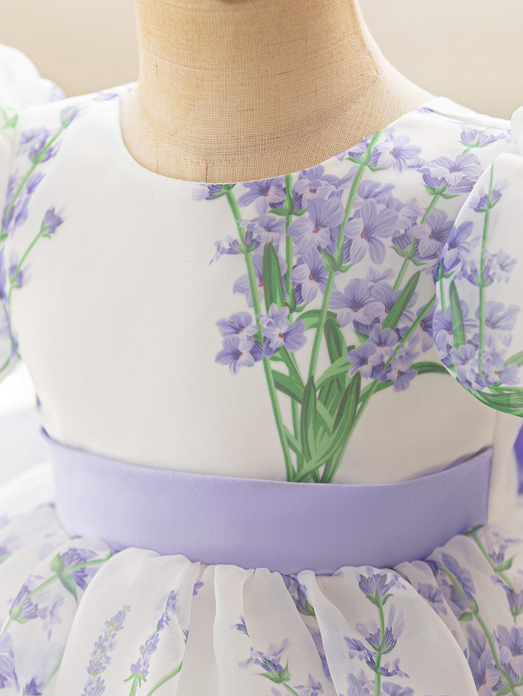 Vestido Infantil de Festa Bufante Flores