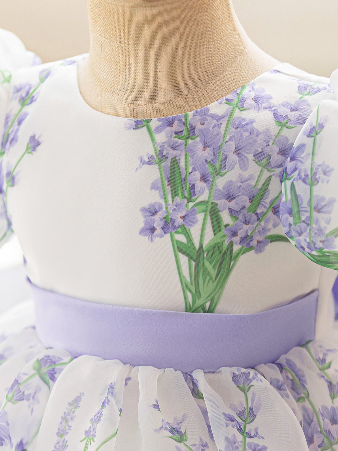 Vestido Infantil de Festa Bufante Flores