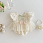 Body Infantil Feminino Tule Tulipa