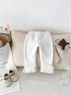 Calça Infantil Feminina Quentinha Barrinha de Tule