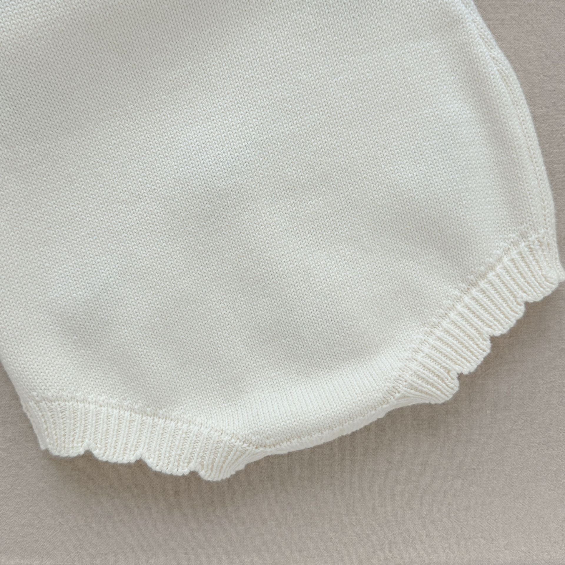 Body Infantil Tricô Florzinhas