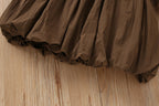 Vestido + Cardigan Infantil Tricô Ursinho