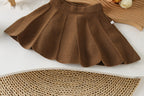 Conjunto Infantil Feminino Tricô Florzinhas