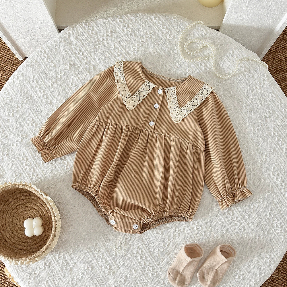Body Infantil Feminino Lístras Botões
