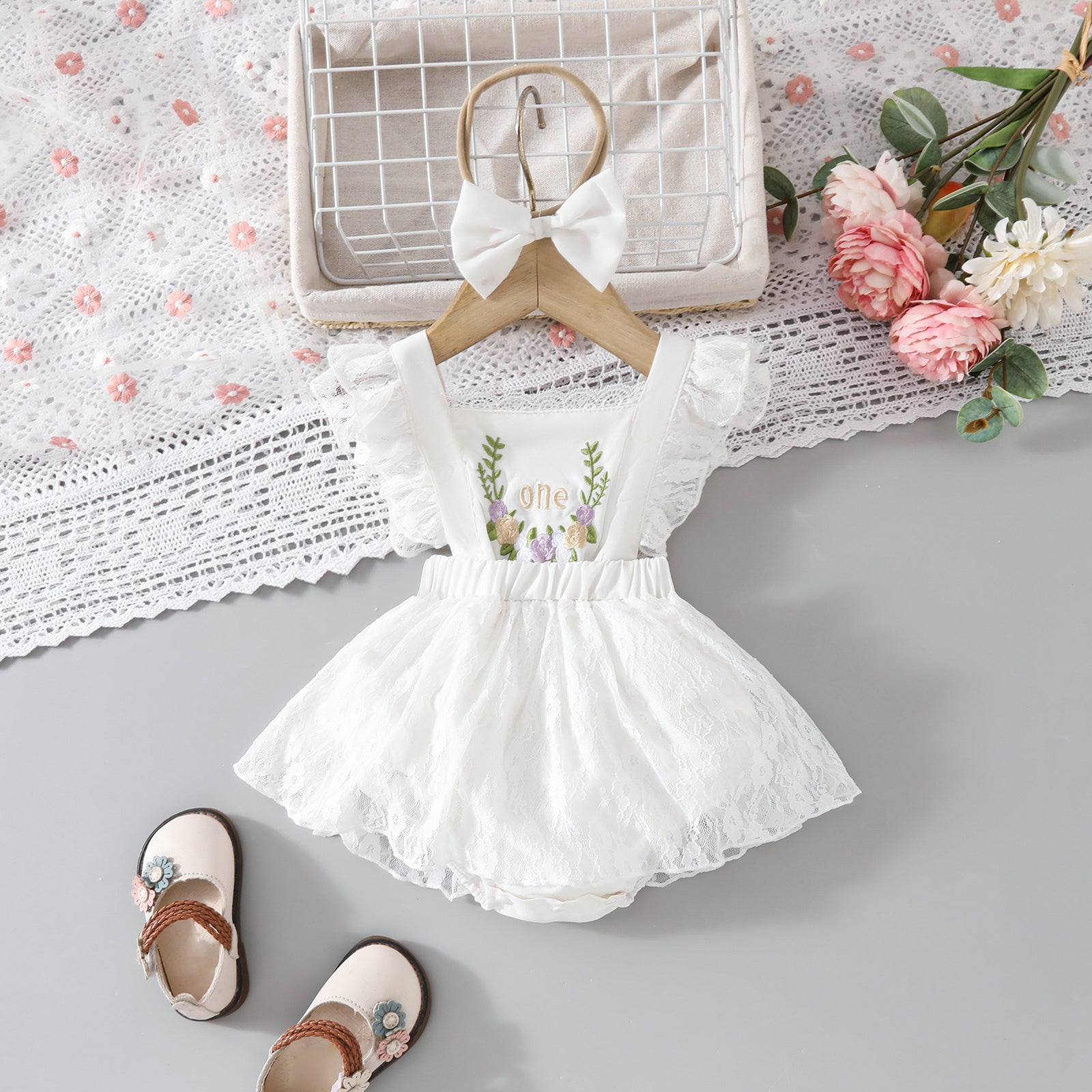 Body Infantil Feminino Florzinhas One
