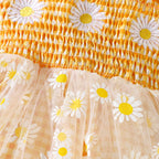 Body Infantil Verão Margaridas