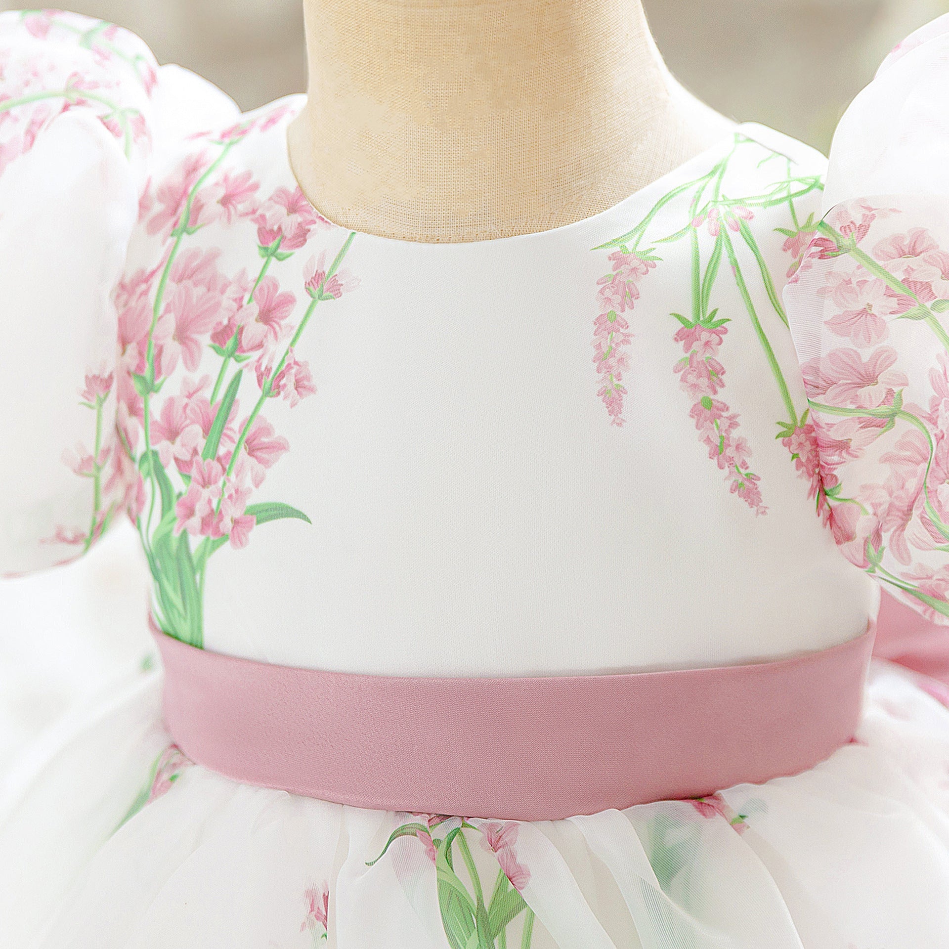 Vestido Infantil de Festa Bufante Flores