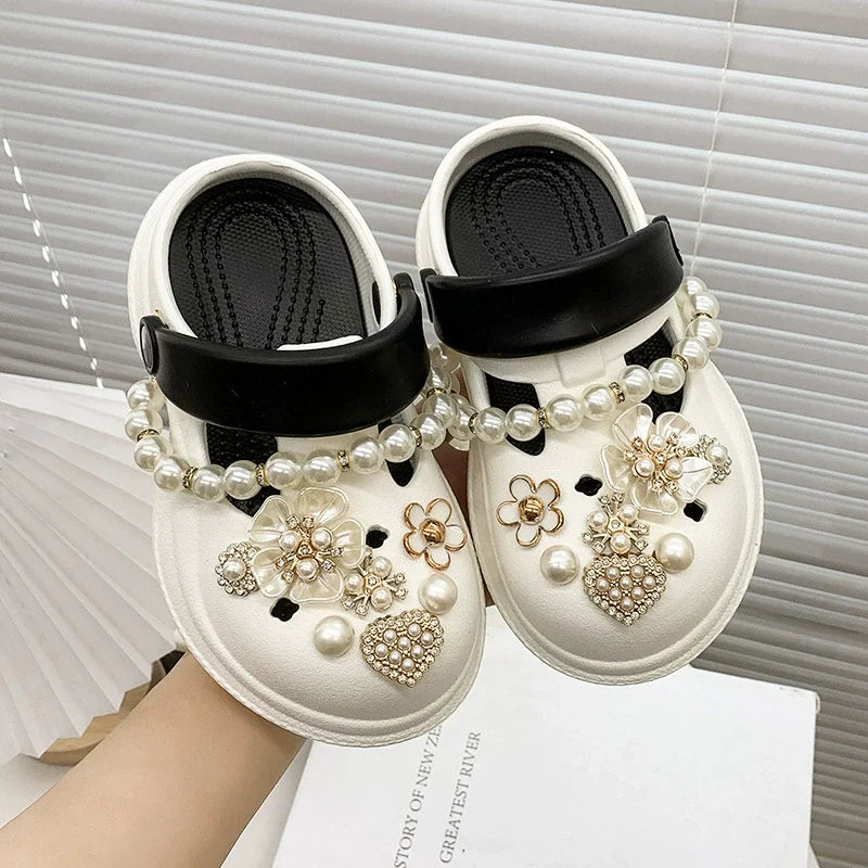 Crocks Infantil Pedrarias Florzinhas
