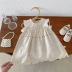 Body/ Vestido Infantil Rendado Floral