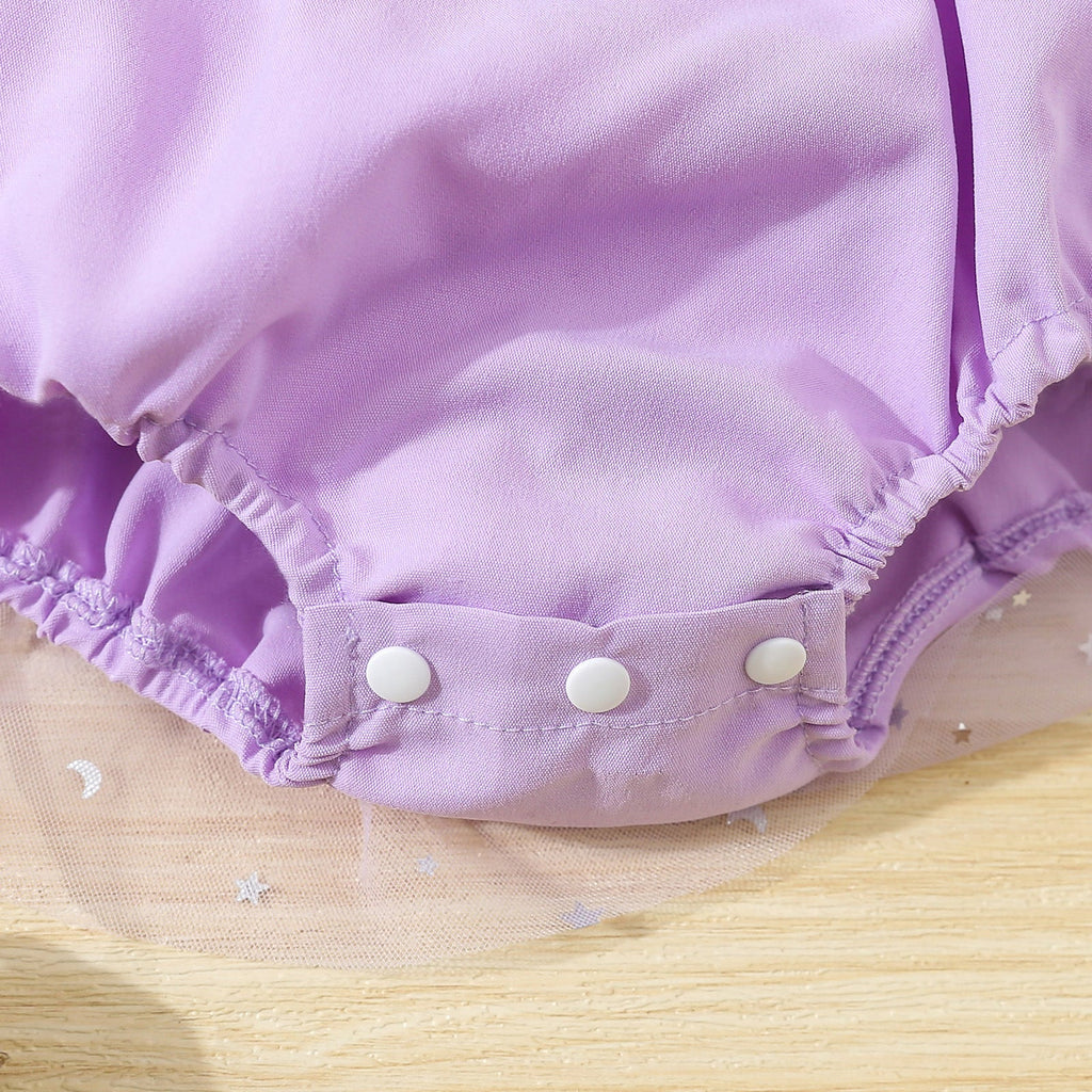 Vestido Infantil Tule  Estrelinhas
