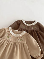 Vestido Infantil Bordadinho Florzinhas