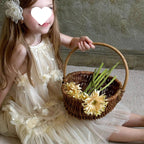 Vestido Infantil de Tule Floral