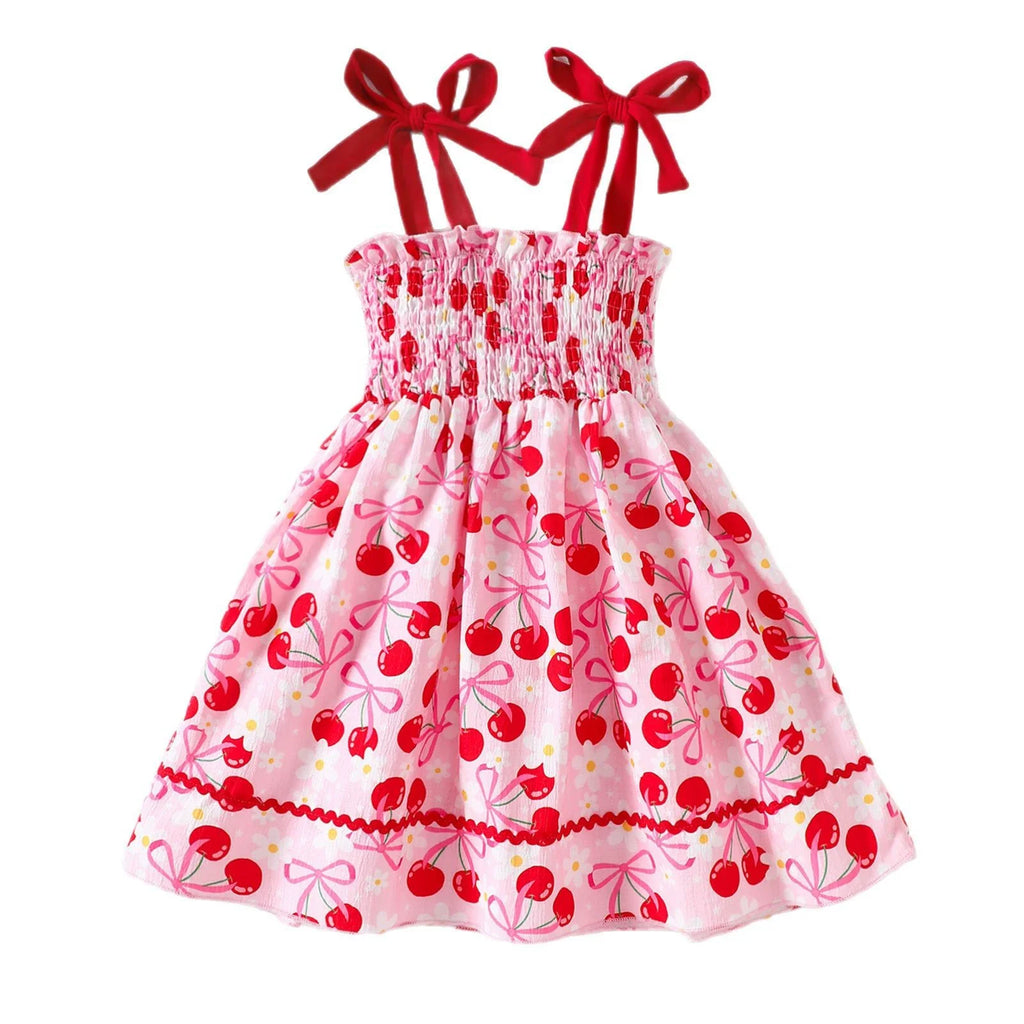 Vestido Infantil Cerejinhas