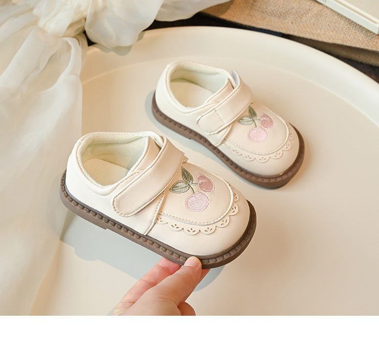 Sapato Infantil Cerejinhas com Velcro