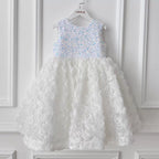 Vestido Infantil Brilhante Florzinhas