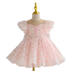 Vestido de Festa Borboletinhas e Lantejoulas