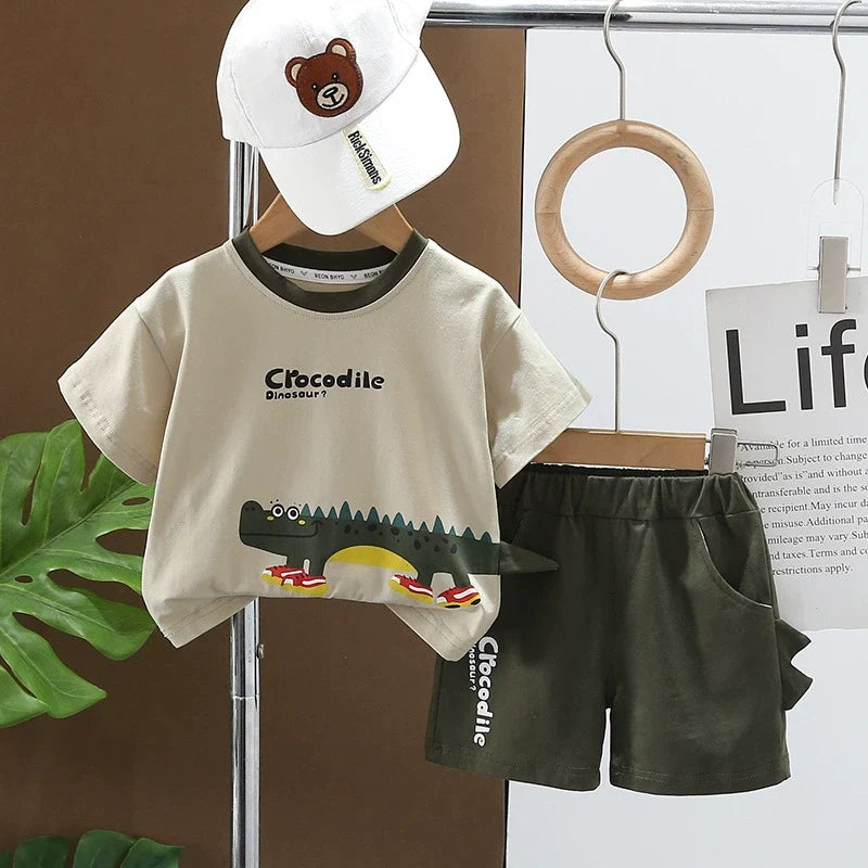 Conjunto Infantil Masculino Crocodilo