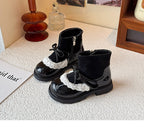 Bota Infantil Lacinho com Rendinha