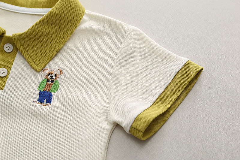 Conjunto Infantil Masculino Polo Ursinho