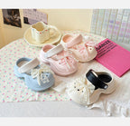 Crocks Infantil Feminino Lacinho com Pérolas