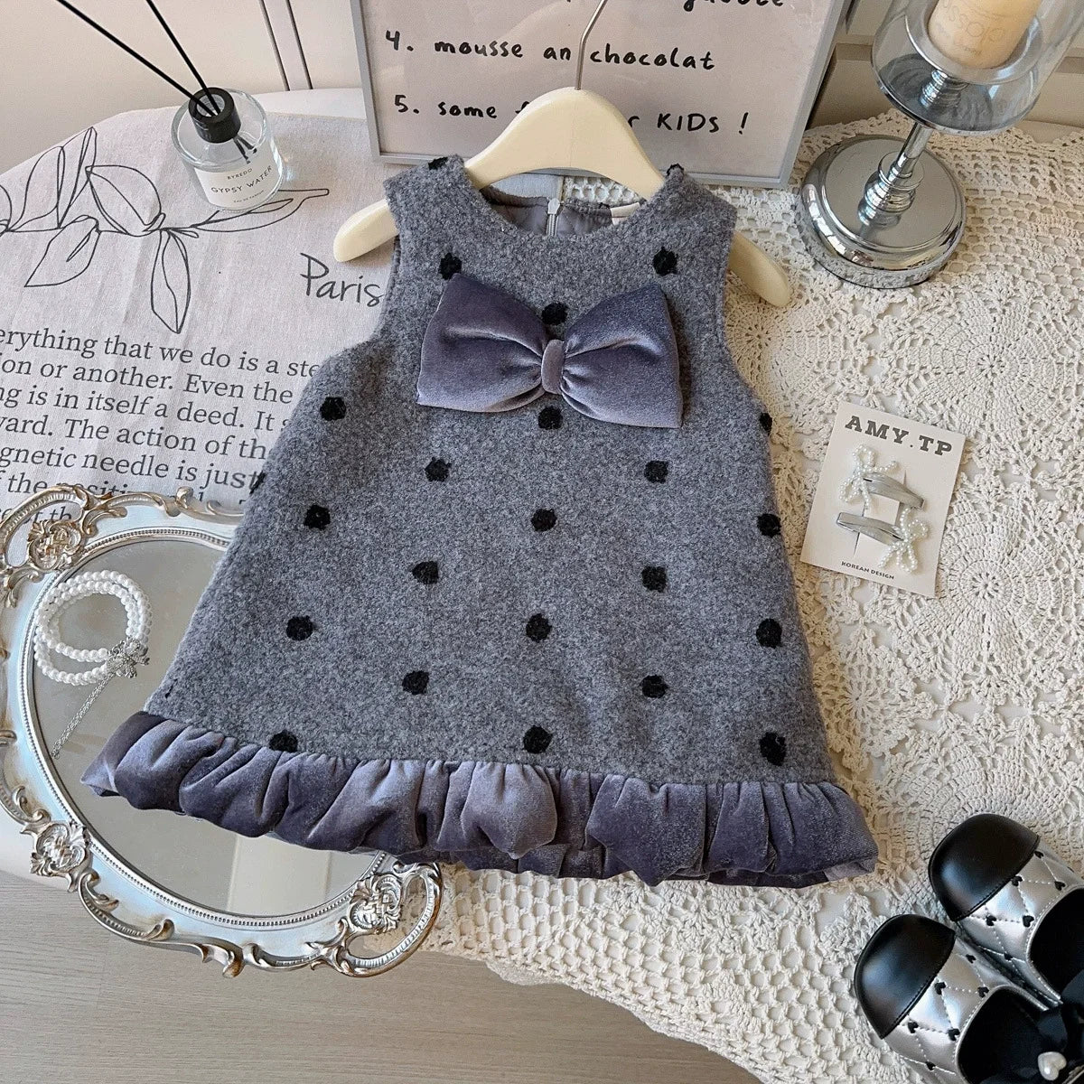 Vestido + Blusa Infantil Lacinho