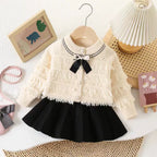 Conjunto Infantil Tricô com Lacinho