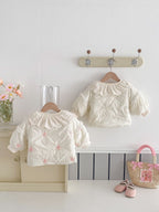 Casaco Infantil Quentinho Flores