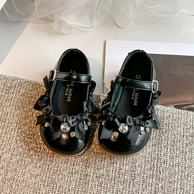 Sapato Infantil Feminino Pedras e Lacinhos