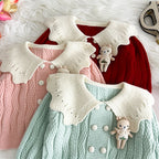 Conjunto Infantil Feminino Tricô Coelhinho