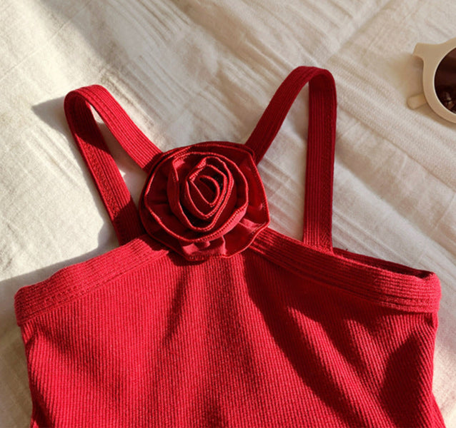 Vestido Infantil Flor com Tule
